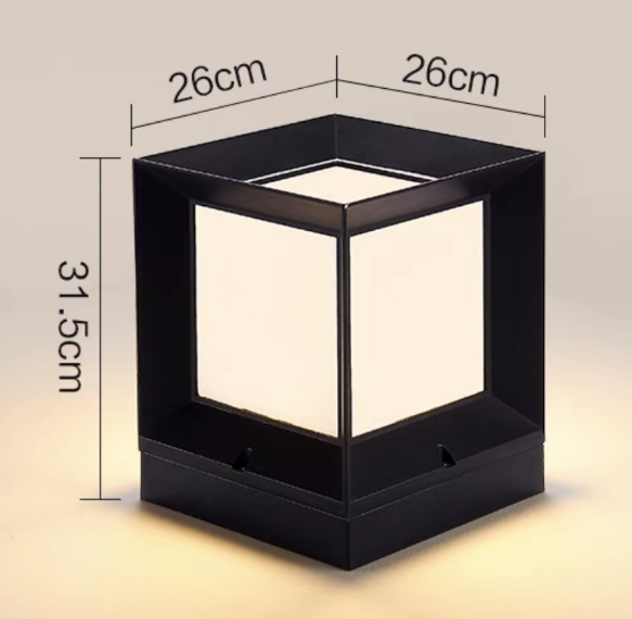 Outdoor Solar Waterproof Pillar Light for Gardens