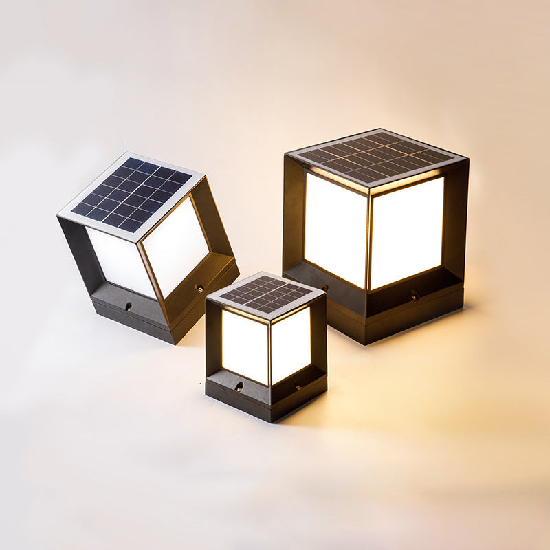 Outdoor Solar Waterproof Pillar Light for Gardens