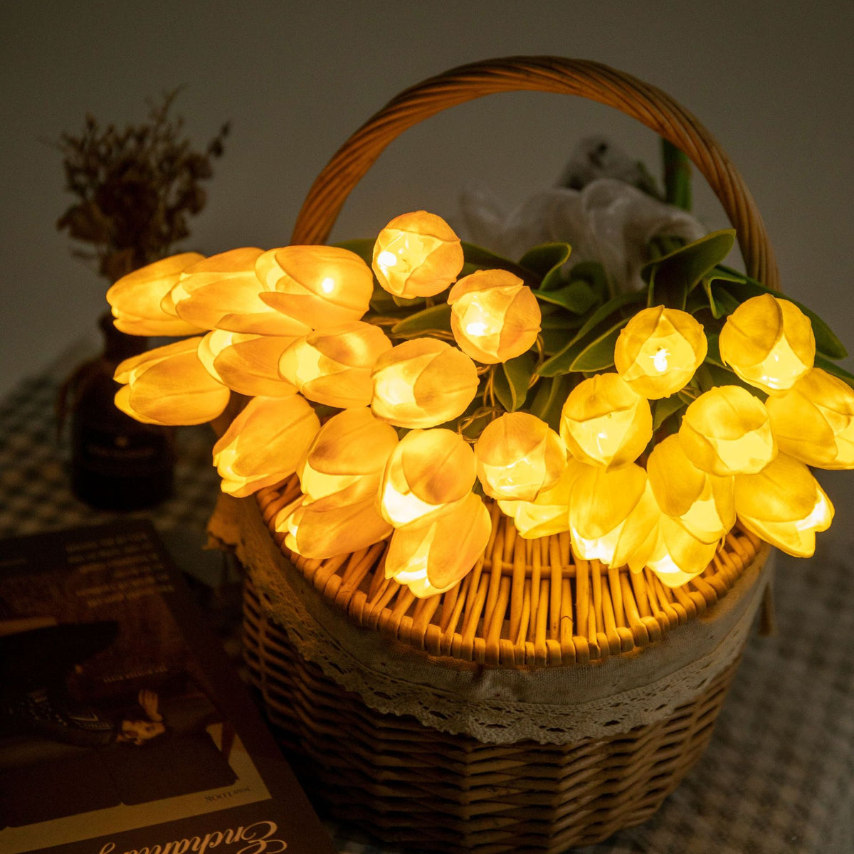 Illuminated Tulip Wedding Bouquet